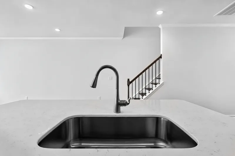 Modern kitchen sink and faucet