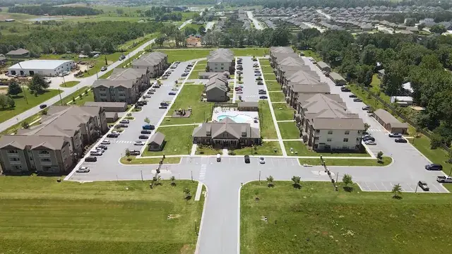Aerial view of resort community