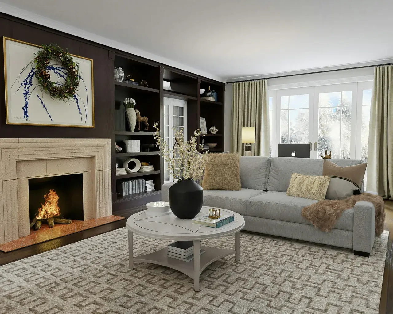 Clean and organized living space